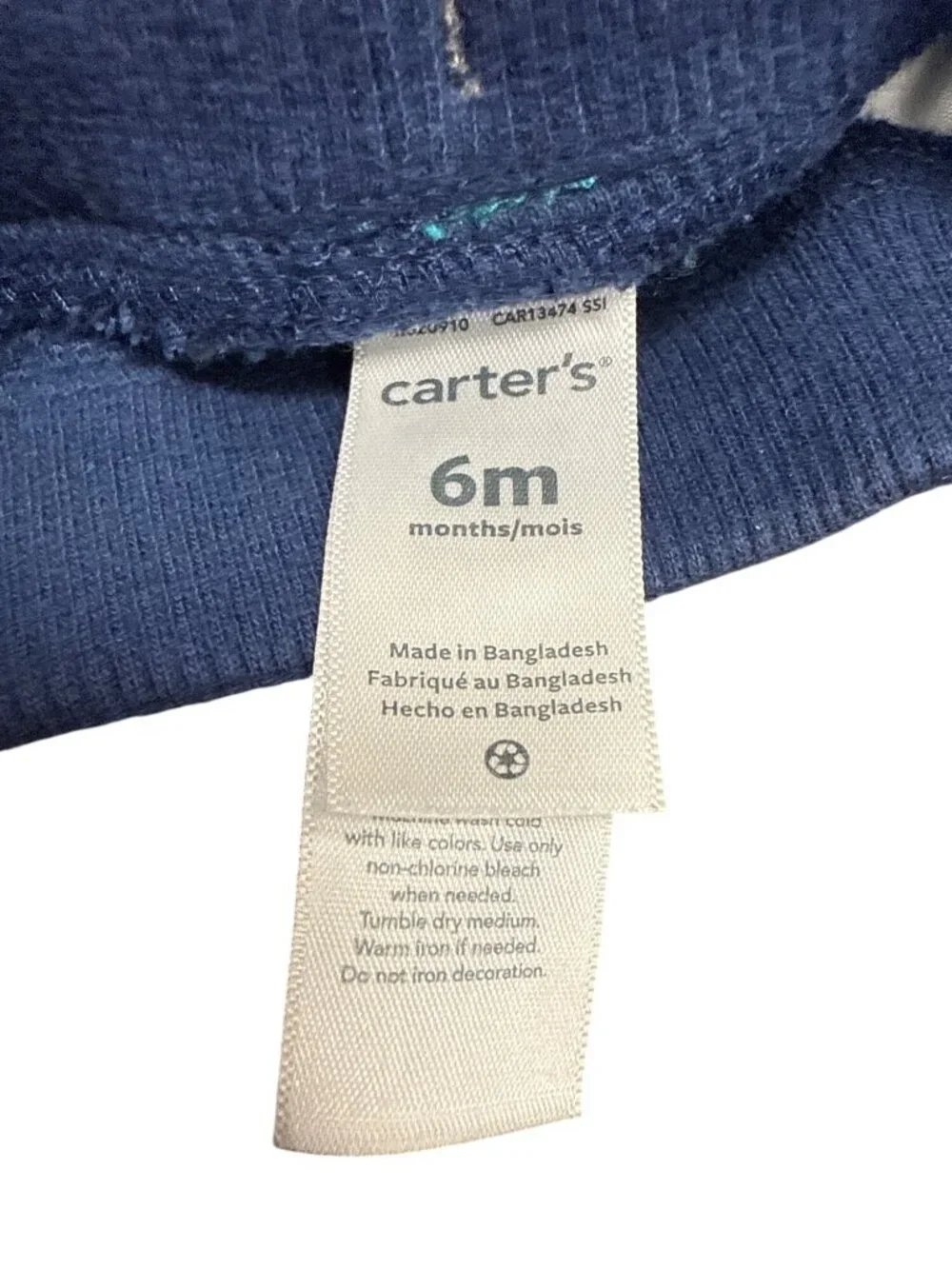 Carter's Baby Boys Easy Dock Shorts Teal Size 6 Months